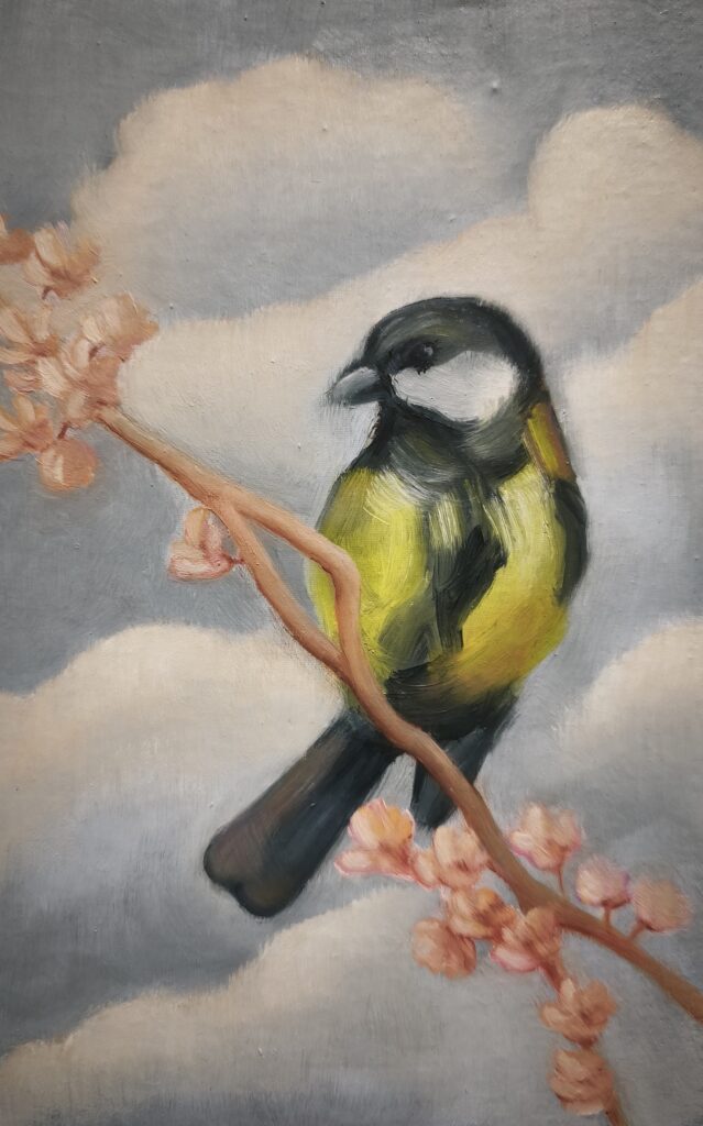 Peinture à l’huile sur bois marouflé, 13 cm x 21 cm, 2026
de Michèle Beck